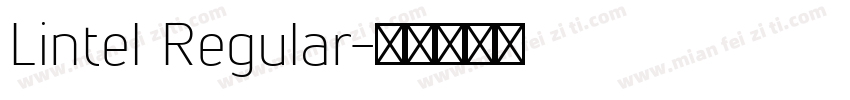 Lintel Regular字体转换